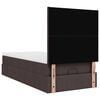 vidaXL Ottoman bed met matras en LED's 90x190cm stof donkerbruin