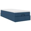 vidaXL Ottoman bed met matras 80x200cm stof blauw