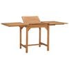 vidaXL Tuintafel verlengbaar (110-160)x80x75 cm massief teakhout