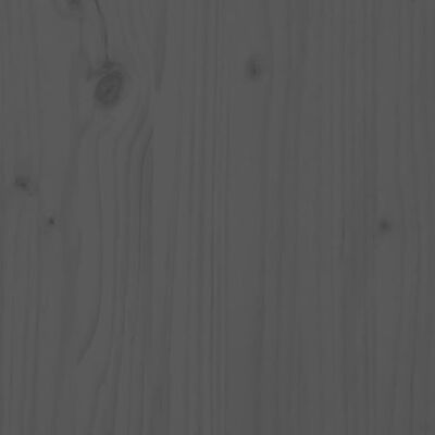 vidaXL Hoofdbord 96x6x101 cm massief grenenhout grijs