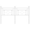 vidaXL Hoofdbord 160 cm metaal wit