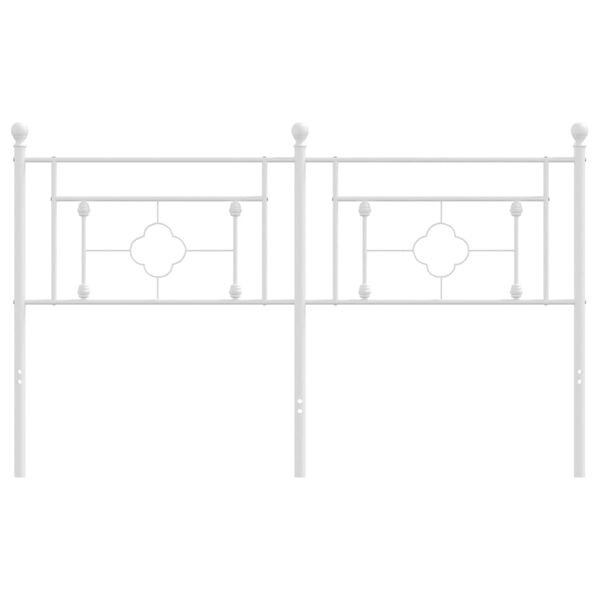 vidaXL Hoofdbord 160 cm metaal wit