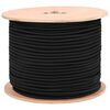 vidaXL Bungee Koorden 8 mm Zwart PP en rubber