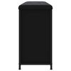 vidaXL Schoenenbankje met klaplade 102x32x56 cm zwart