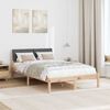 vidaXL Bedframe Bruin en donkergrijs 120 x 200 cm Massief grenenhout