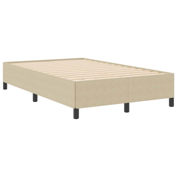 vidaXL Bedframe Grijs groen 120 x 200 cm Katoenen stof
