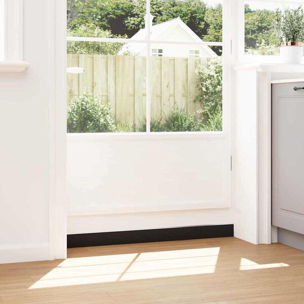 vidaXL Zelfklevende Deurborstels 2 pcs Zilver 100 cm