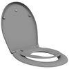 vidaXL Toiletzitting Grijs 47 x 37 x 4 cm Duroplast