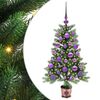 vidaXL Kerstboom met 150 LED met standaard Groen 90 cm PE