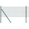 vidaXL gelast draadhek met grondbevestiging 50 x 0,6 m Groen Mesh