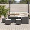 vidaXL Tuin Sofa Set 9 pcs Zwart poly rattan