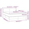 vidaXL Boxspring met matras kunstleer wit 140x190 cm