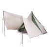 vidaXL Tipi Tent met dak met opslag Groen 510 x 690 x 330 cm taft