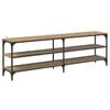 vidaXL TV-kast 160 x 30 x 50 cm Artisan Eiken Gemonteerd hout en ijzer