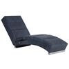 vidaXL Massage chaise longue kunstsu&egrave;de grijs