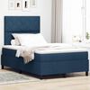 vidaXL Boxspring bed met matras met LED Blauw 120 x 200 cm Stof