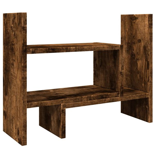 vidaXL Bureau organiser 38,5x17x39 cm bewerkt hout gerookt eikenkleur