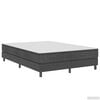 vidaXL Boxspringframe stof grijs 160x200 cm