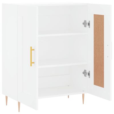 vidaXL Dressoir 69,5x34x90 cm bewerkt hout wit