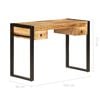 vidaXL Bureau met 2 lades 110x50x77 cm massief mangohout