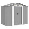 vidaXL Tuinberging 204x132x186 cm metaal grijs