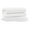 vidaXL Dekbed Set met kussen 2 st Wit Microfibre