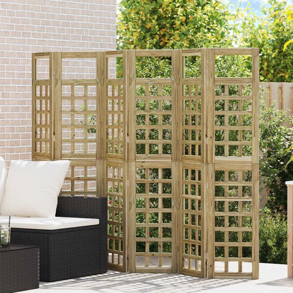 vidaXL Privacyscherm 6 pcs Bruin 240 x 180 cm