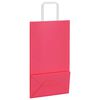 vidaXL Papieren zakken 50 st met hengsels 21x11x36 cm roze