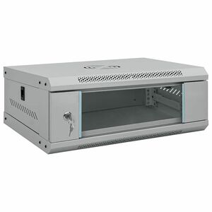 vidaXL Netwerk kabinet met opslag Grijs 53 x 45 x 21 cm Staal