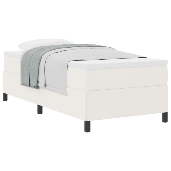 vidaXL Boxspringbed Cr&egrave;me 90 x 190 cm Fluweel