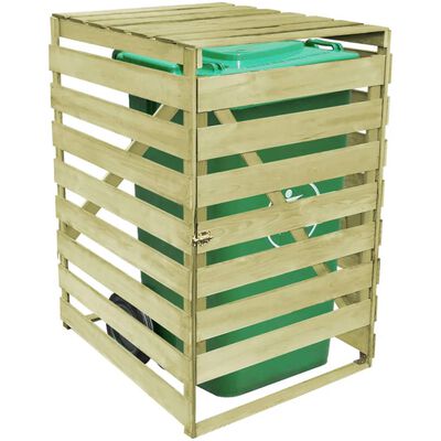 vidaXL Containerberging enkel 240 L geïmpregneerd hout