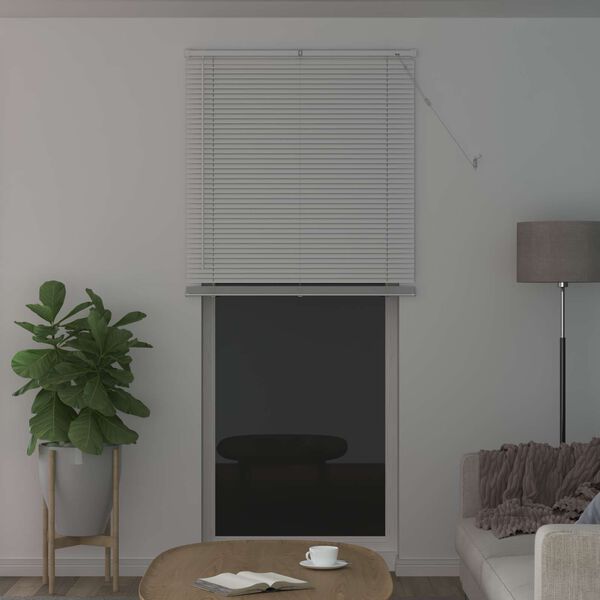 vidaXL Venetiaanse Blind Verstelbaar Wit 213 x 100 cm PVC