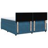 vidaXL Boxspring met matras fluweel blauw 180x200 cm