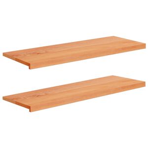 vidaXL Raamkozijnen 2 st Geolied 120 x 40 x 2 cm Massief beukenhout