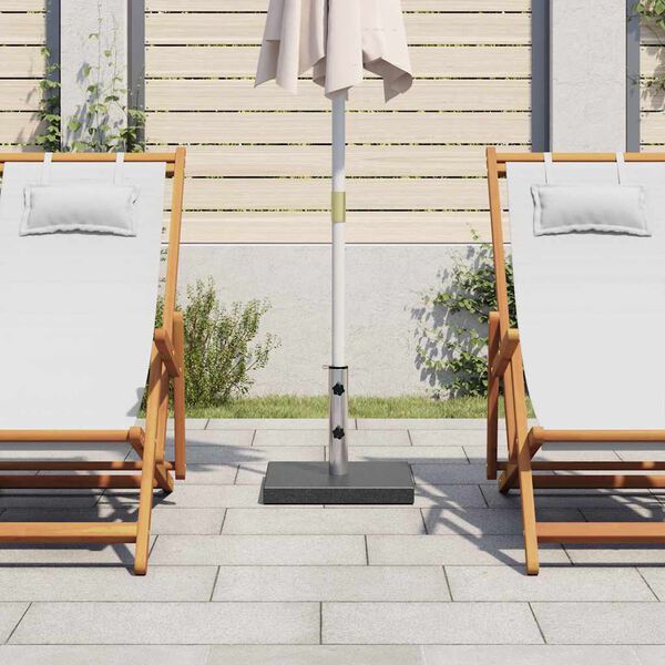 vidaXL Parasolvoet vierkant 28,5 kg graniet zwart