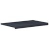 vidaXL Raamsokkel Antraciet met houten nerf 60 x 50 x 4,5 cm PVC
