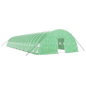 vidaXL Tuinkas met stalen frame 120 m&sup2; 20x6x2,85 m groen