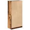 vidaXL Hoge kast met deuren 68x37x142 cm bewerkt hout oud houtkleurig