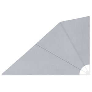 vidaXL Balkonscherm inklapbaar 160x240 cm grijs