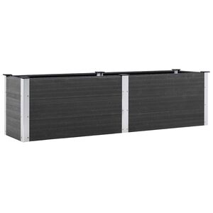 vidaXL Plantenbak verhoogd 200x50x54 cm HKC grijs