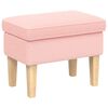 vidaXL Voetenbank Roze 55 x 35 x 41 cm Boucl&eacute;