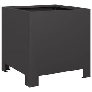 vidaXL Plantenbak 30x30x30 cm staal zwart