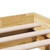 vidaXL Bedframe zonder matras 150x200 cm massief hout eiken