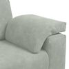vidaXL Loveseat bank 140 cm fluweel lichtgrijs