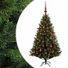 vidaXL Kunstkerstboom met Ballen 120 cm 150 LED's Warmwit