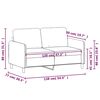 vidaXL Tweezitsbank 120 cm fluweel zwart