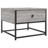 vidaXL Salontafel 51x51x40 cm bewerkt hout grijs sonoma eikenkleurig