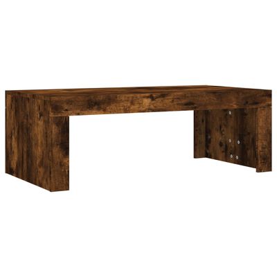 vidaXL Salontafel 102x50x36 cm bewerkt hout gerookt eikenkleurig