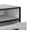 vidaXL Tv-meubel 100x34,5x40 cm bewerkt hout metaal grijs sonoma eiken
