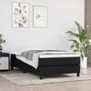 vidaXL Boxspring bed 90x200 cm stof zwart